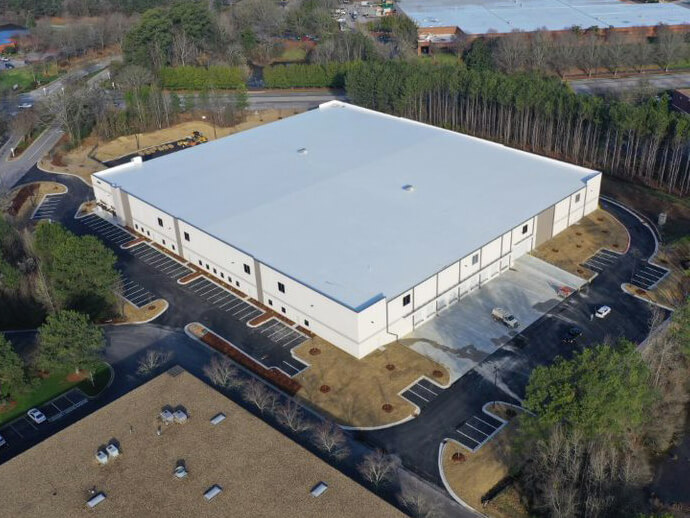 aerial view of Troon distribution center