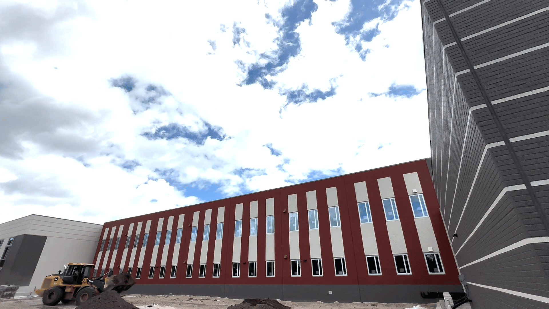 T&T Construction uses stamped formliner to create a brick aesthetic look for a elementary school in Jacksonville, Florida