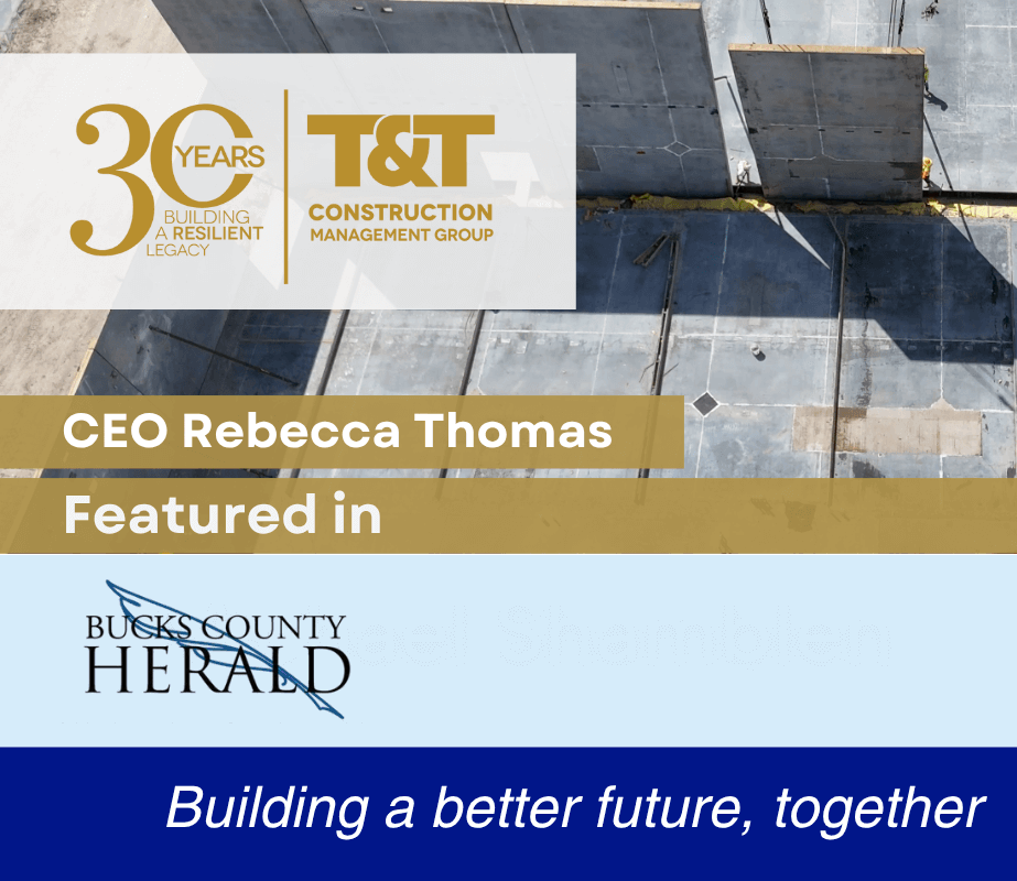Featured image for “Rebecca Thomas Featured in Article “Construction Company CEO Defies Industry Norms,” Published in the Bucks County Herald”